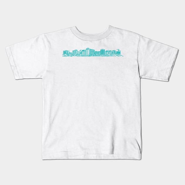 Halifax skyline Kids T-Shirt by scotmccormack